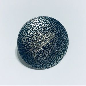 🦋3/$12 Silver Round Gypsy Boho Ring, Size 7